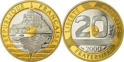 World Coins - Coin, France, Mont Saint Michel, 20 Francs, 2000, Paris, BE,