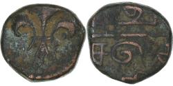 World Coins - French India, Louis XV, Doudou, n.d. (1715-1774), Pondicherry, Bronze, EF(40-45)