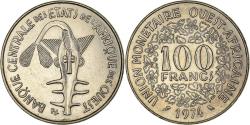 World Coins - Coin, West African States, 100 Francs, 1974, , Nickel, KM:4