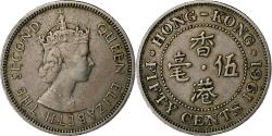 World Coins - Hong Kong, Elizabeth II, 50 Cents, 1961, Copper-nickel, , KM:30.1