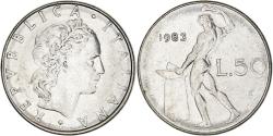 World Coins - Coin, Italy, 50 Lire, 1983, Rome, , Stainless Steel, KM:95.1