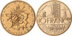 World Coins - France, 10 Francs, Mathieu, 1976, Paris, série FDC, Tranche A, Copper-nickel