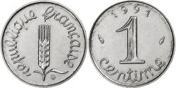 World Coins - France, Centime, Épi, 1991, Paris, Very rare, Stainless Steel,