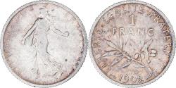 World Coins - Coin, France, Semeuse, Franc, 1902, Paris, , Silver, KM:844.1