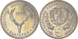 World Coins - Coin, Bulgaria, 5 Leva, 1981, AU(55-58), Copper-nickel, KM:131