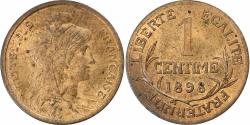 World Coins - France, Centime, Daniel-Dupuis, 1898, Paris, Bronze, , Gadoury:90