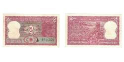 World Coins - Banknote, India, 2 Rupees, KM:53f, EF(40-45)