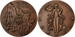 World Coins - France, Medal, Conseil général de la Gironde, 1973, Bronze, Lardin,