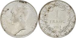 World Coins - Coin, Belgium, Albert I, Franc, 1913, , Silver, KM:72