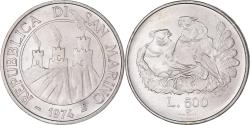World Coins - Coin, San Marino, 500 Lire, 1974, Rome, , Silver, KM:37