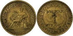 World Coins - France, Franc, Chambre de commerce, 1920, Paris, Cupro-Aluminium,