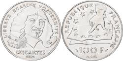 World Coins - Coin, France, Descartes, 100 Francs, 1991, , Silver, KM:996, Gadoury:906