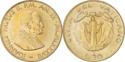 World Coins - Coin, VATICAN CITY, John Paul II, 20 Lire, 1987, , Aluminum-Bronze