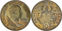 World Coins - Monaco, Rainier III, 10 Francs, 1989, , Nickel-Aluminum-Bronze, KM:162