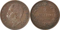 World Coins - Coin, Italy, Umberto I, 2 Centesimi, 1898, Rome, , Copper, KM:30
