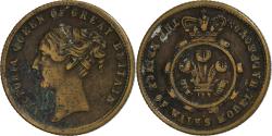 World Coins - United Kingdom, 1/2 Sovereign token, Victoria, The Prince of Wales Model, Brass