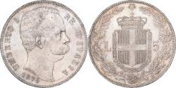 World Coins - Kingdom of Italy, Umberto I, 5 Lire, 1879, Rome, Silver,