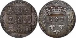 World Coins - France, Token, Notaires de l'Arrondissement d'Orléans, 1911, Silver, Marey