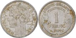 World Coins - France, Franc, Morlon, 1949, Beaumont - Le Roger, Aluminum,