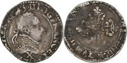 World Coins - Coin, France, Henri III, Demi Franc, 1587, Amiens, , Silver