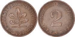 World Coins - Coin, GERMANY - FEDERAL REPUBLIC, 2 Pfennig, 1961