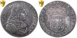 World Coins - France, Louis XIV, 1/2 Écu à la cravate, 1679, Lyon, Silver, PCGS,