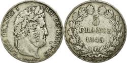 World Coins - Coin, France, Louis-Philippe, 5 Francs, 1845, Paris, , Silver