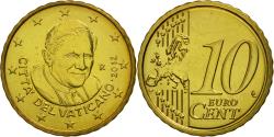 World Coins - VATICAN CITY, 10 Euro Cent, 2012, , Brass, KM:385