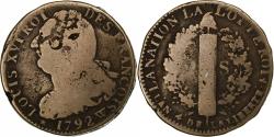World Coins - France, 2 sols François, 1792 / AN 4, Lille, Copper,