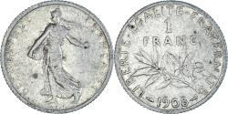 World Coins - Coin, France, Semeuse, Franc, 1908, Paris, , Silver, KM:844.1