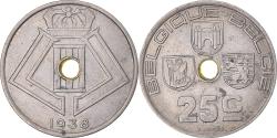 World Coins - Coin, Belgium, 25 Centimes, 1938, , Nickel-brass, KM:115.1
