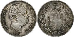 World Coins - Italy, Umberto I, Lira, 1887, Milan, Silver, , KM:24.2