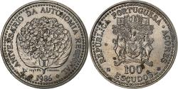 World Coins - Portugal, 100 Escudos, Azores Regional Autonomy, 1986, Lisbon, Copper-nickel