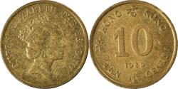 World Coins - Coin, Hong Kong, 10 Cents, 1989