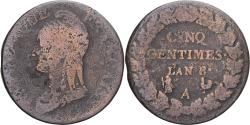 World Coins - Coin, France, Dupré, 5 Centimes, AN 8, Paris, , Copper, Gadoury:126