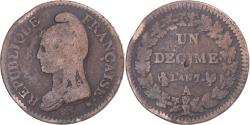 World Coins - Coin, France, Dupré, Decime, AN 7, Paris, , Copper, Gadoury:187