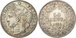 World Coins - France, 50 Centimes, Cérès, 1895, Paris, Silver, , Gadoury:419a