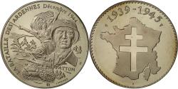 World Coins - France, Medal, 1939-1945, La bataille des Ardennes, décembre 1944,