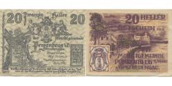 World Coins - Banknote, Austria, Persenbeug, 20 Heller, chemin, 1920 UNC(63) Mehl:FS 735IIa