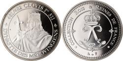 World Coins - France, Medal, Les Rois de France, Clovis, History, , Copper-nickel
