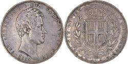 World Coins - Coin, ITALIAN STATES, SARDINIA, Carlo Alberto, 5 Lire, 1835, Genoa,