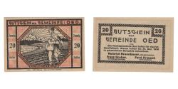 World Coins - Banknote, Austria, Oed N.Ö. Marktgemeinde, 20 Heller, Texte, 1920, 1920-12-31