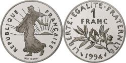 World Coins - France, 1 Franc, Semeuse, 1994, Paris, Série BE / Proof, Nickel,