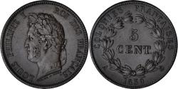 World Coins - Coin, FRENCH COLONIES, Louis - Philippe, 5 Centimes, 1839, Paris,