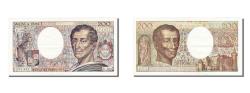 World Coins - Banknote, France, 200 Francs, 200 F 1981-1994 ''Montesquieu'', 1992, AU(55-58)