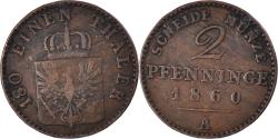World Coins - German States, 2 Pfennig, 1860