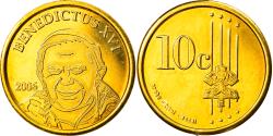 World Coins - Vatican, 10 Euro Cent, Type 2, 2006, unofficial private coin, , Brass