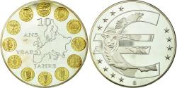 World Coins - France, Medal, 10 ans de l'Euro, 2009, , Copper Plated Silver