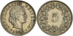 World Coins - Coin, Switzerland, 5 Rappen, 1959, Bern, , Copper-nickel, KM:26