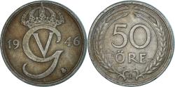World Coins - Coin, Sweden, 50 Öre, 1946